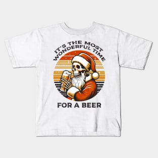 Skeleton Santa Kids T-Shirt